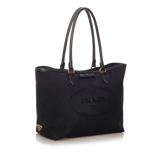 Prada Canapa Canvas Tote Bag 27299