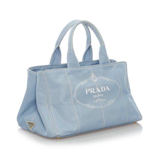 Prada Canapa Logo Canvas Handag 30765