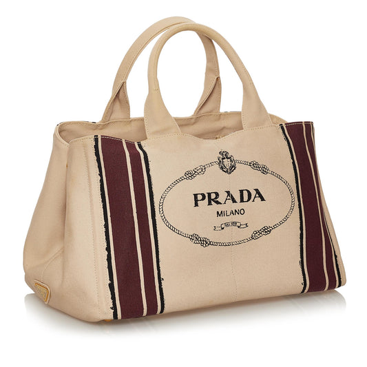 Prada Canapa Logo Canvas Handbag 28328