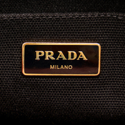 Prada Canapa Logo Canvas Satchel 24822