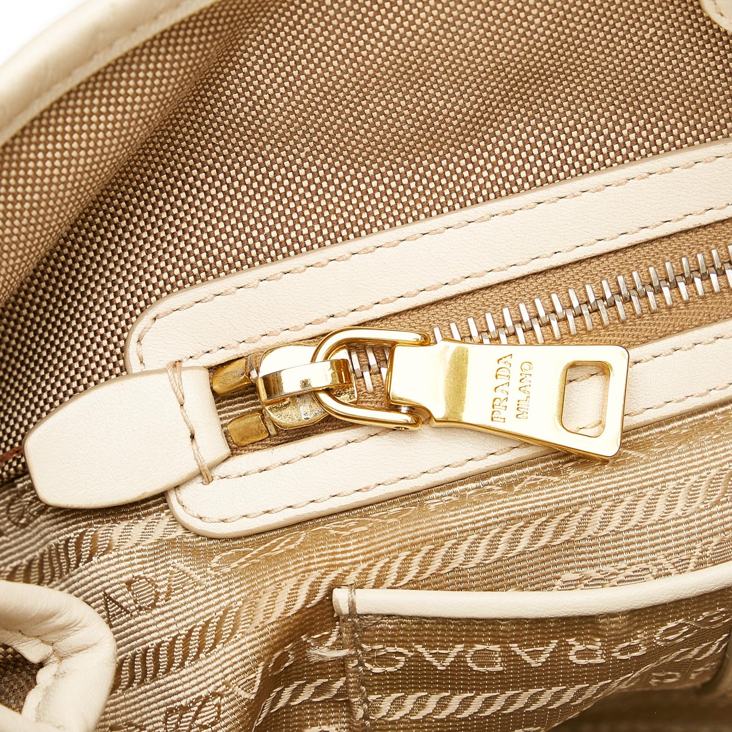 Prada Canapa Logo Canvas Satchel 25823