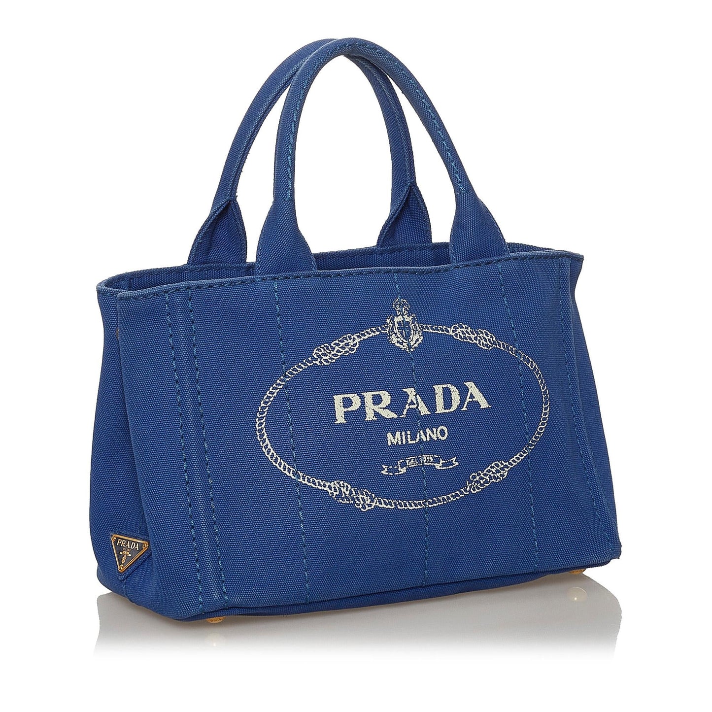 Prada Canapa Logo Canvas Satchel 29160