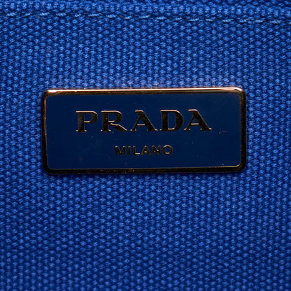 Prada Canapa Logo Canvas Satchel 29663