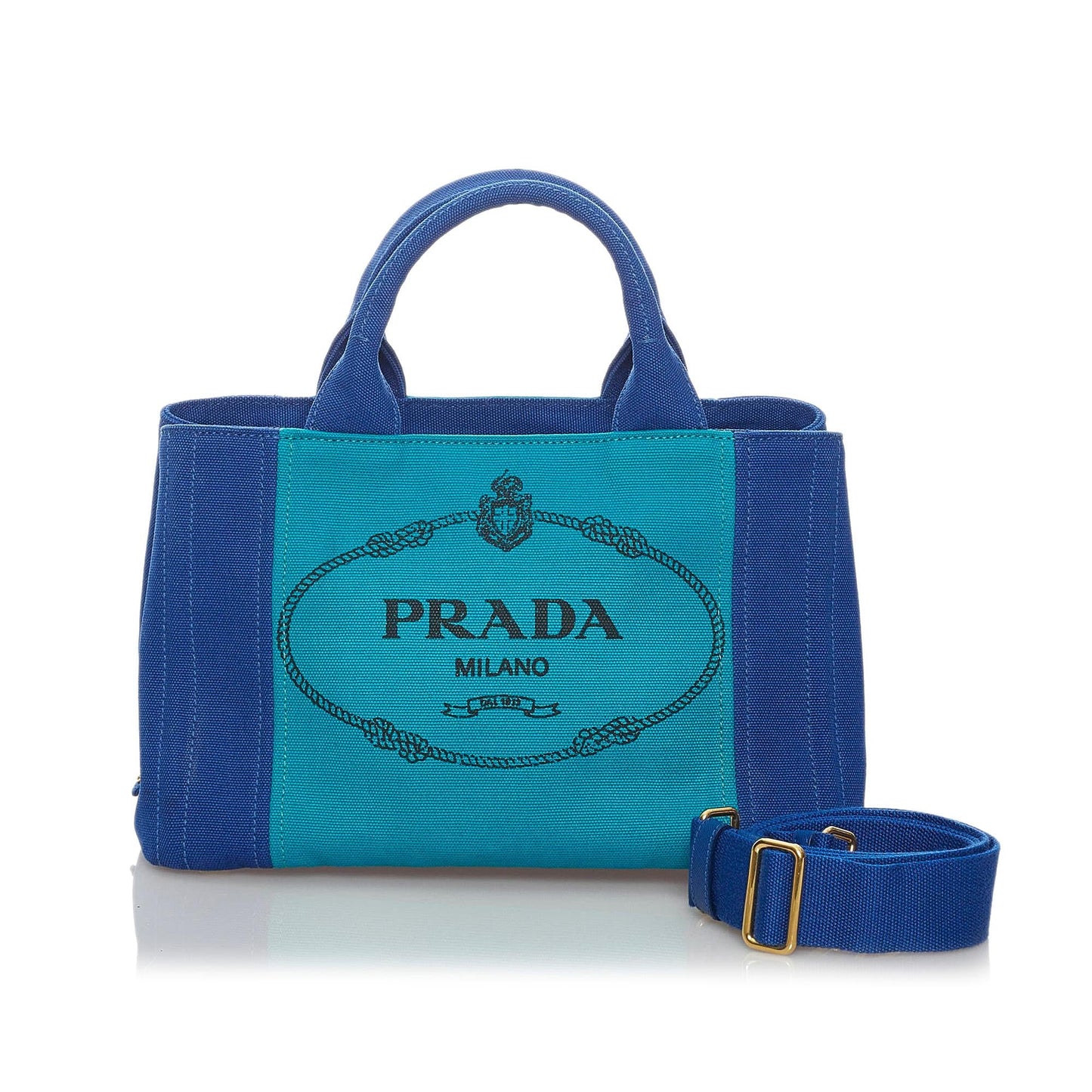 Prada Canapa Logo Canvas Satchel 29663