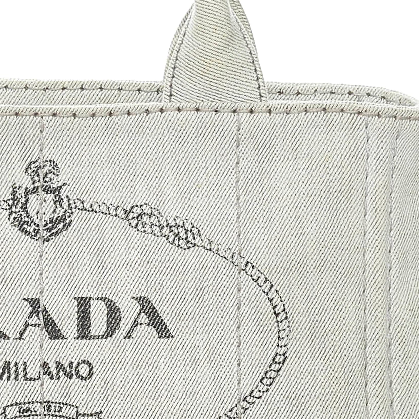 Prada Canapa Logo Canvas Satchel 29742