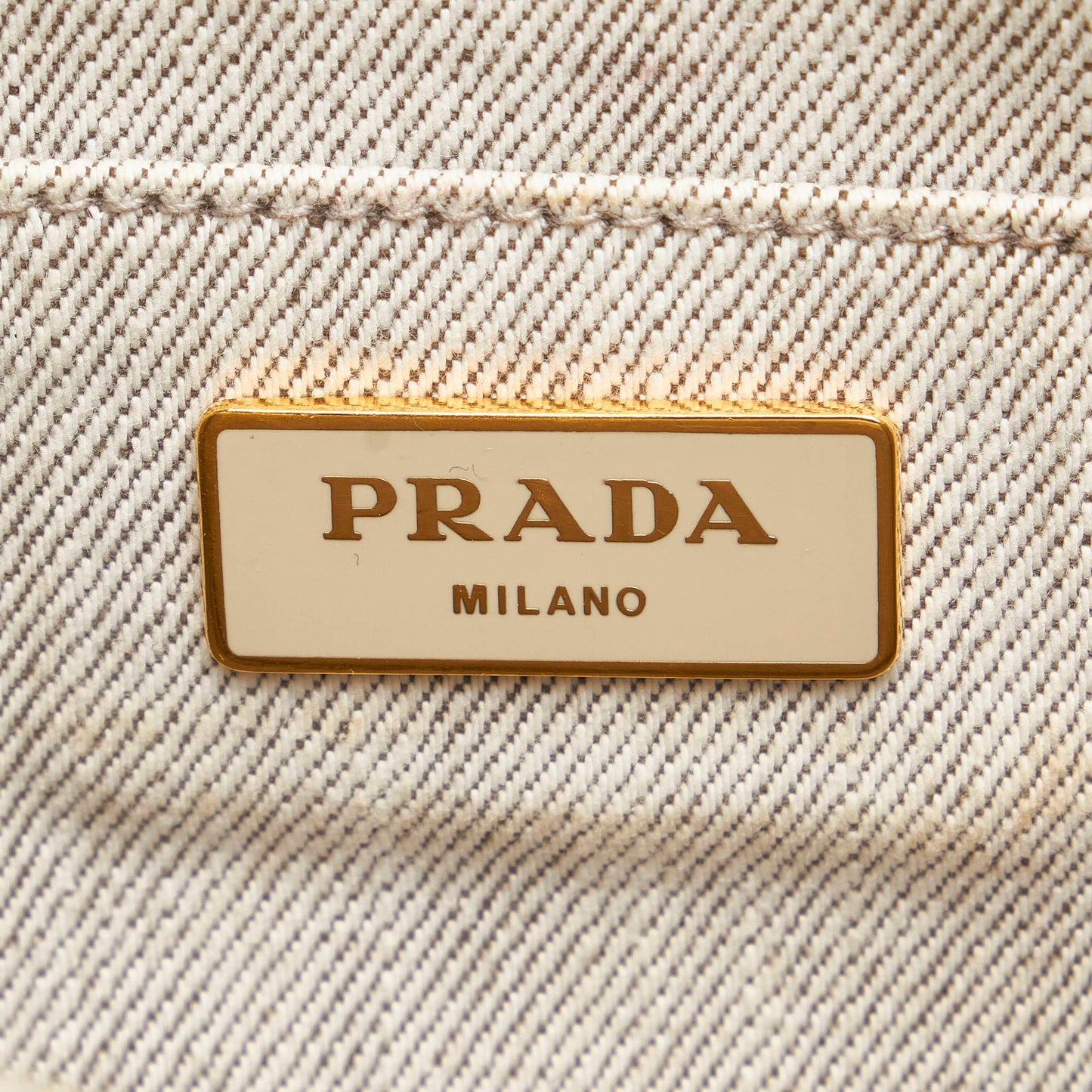 Prada Canapa Logo Canvas Satchel 29742