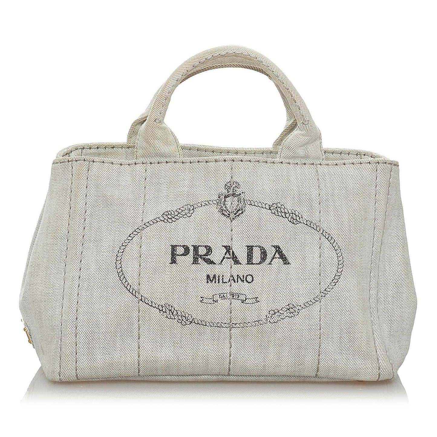 Prada Canapa Logo Canvas Satchel 29803