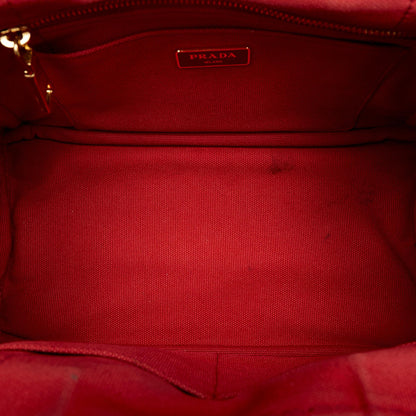 Prada Canapa Logo Canvas Satchel 31097