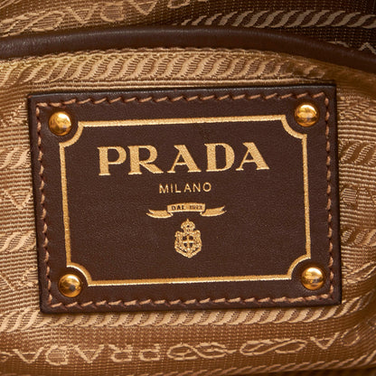 Prada Canapa Logo Canvas Satchel 31615