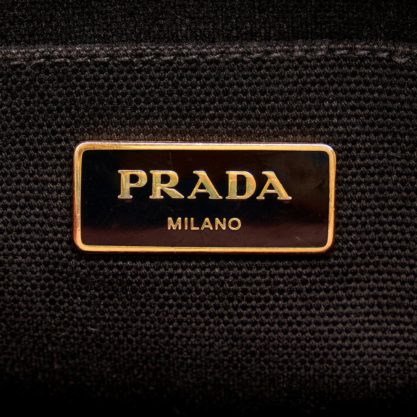 Prada Canapa Logo Canvas Satchel 34056