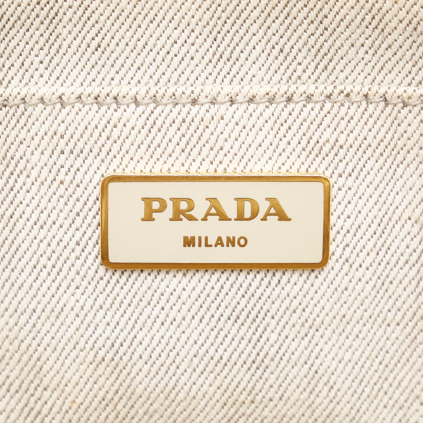 Prada Canapa Logo Canvas Satchel 35073