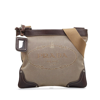 Prada Canapa Logo Crossbody Bag Lx2cic