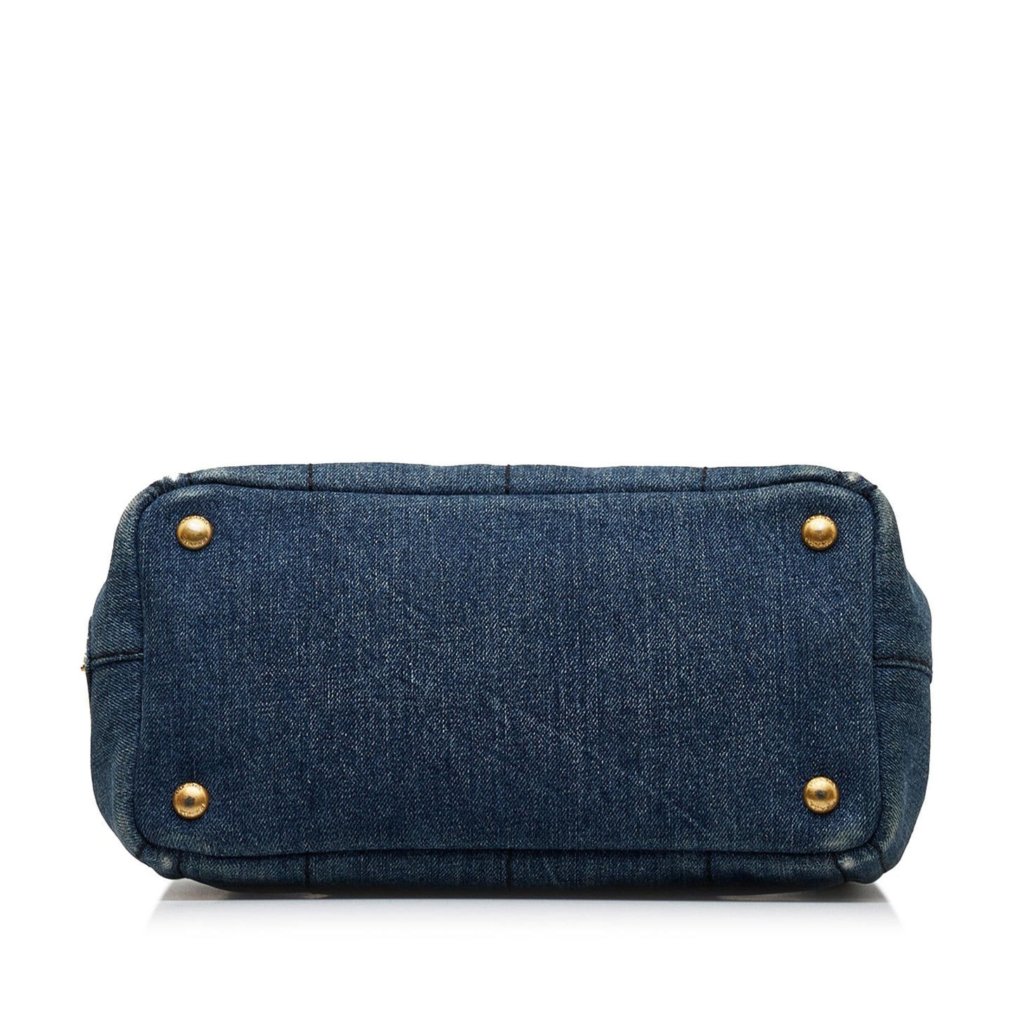 Prada Canapa Logo Denim Satchel wkkQcB