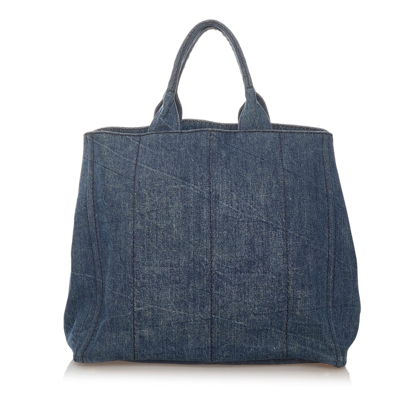 Prada Canapa Logo Denim Tote Bag 27693