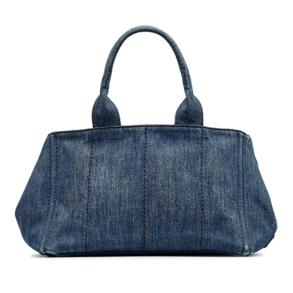 Prada Canapa Logo Denim Tote lzCeX7