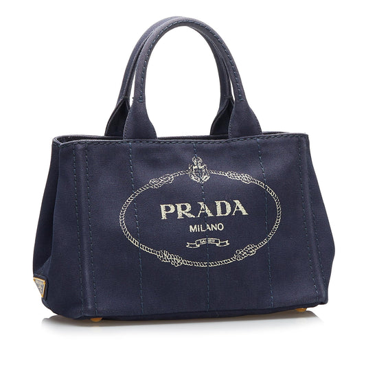 Prada Canapa Logo Satchel 37748