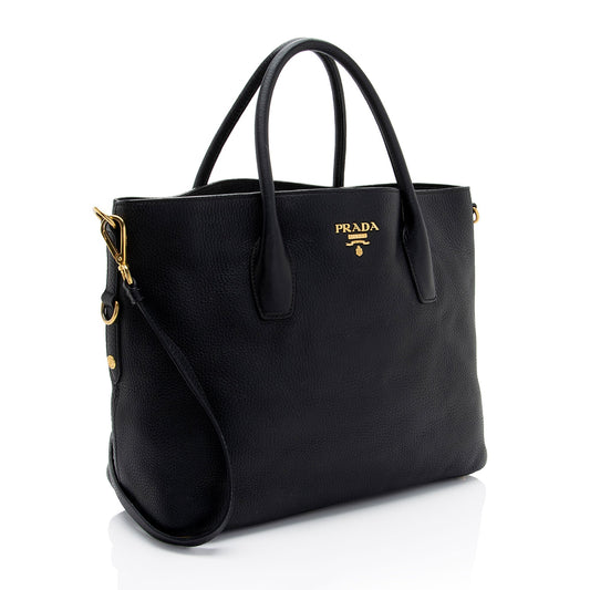 Prada Vitello Daino Shopping Tote I79QkY