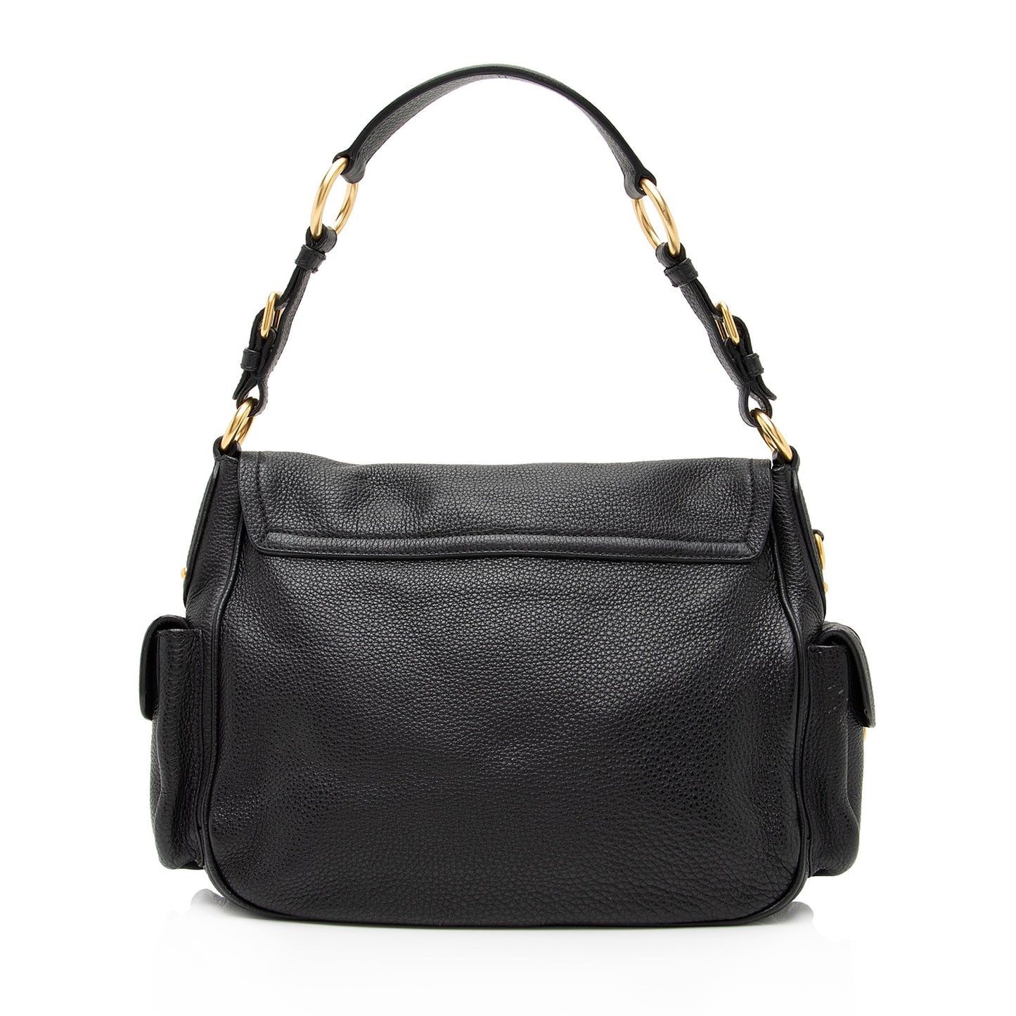 Prada Vitello Daino Side Pocket Flap Bag aKkOkE