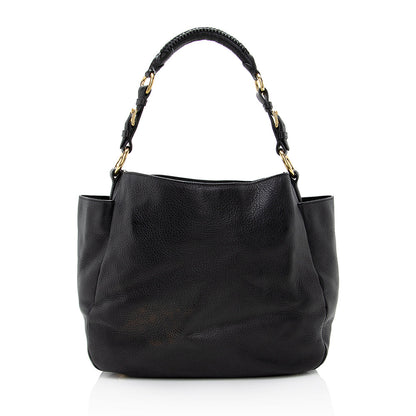 Prada Vitello Daino Side Pocket Hobo 21901