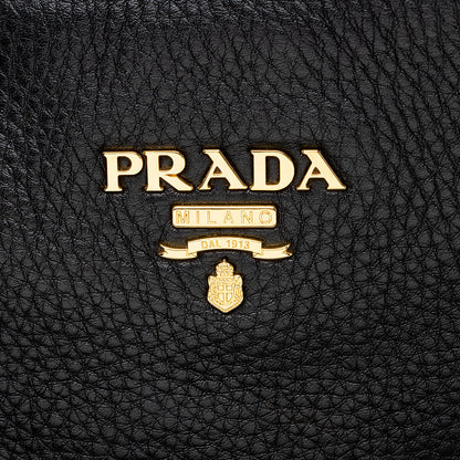 Prada Vitello Daino Side Pocket Hobo 21901