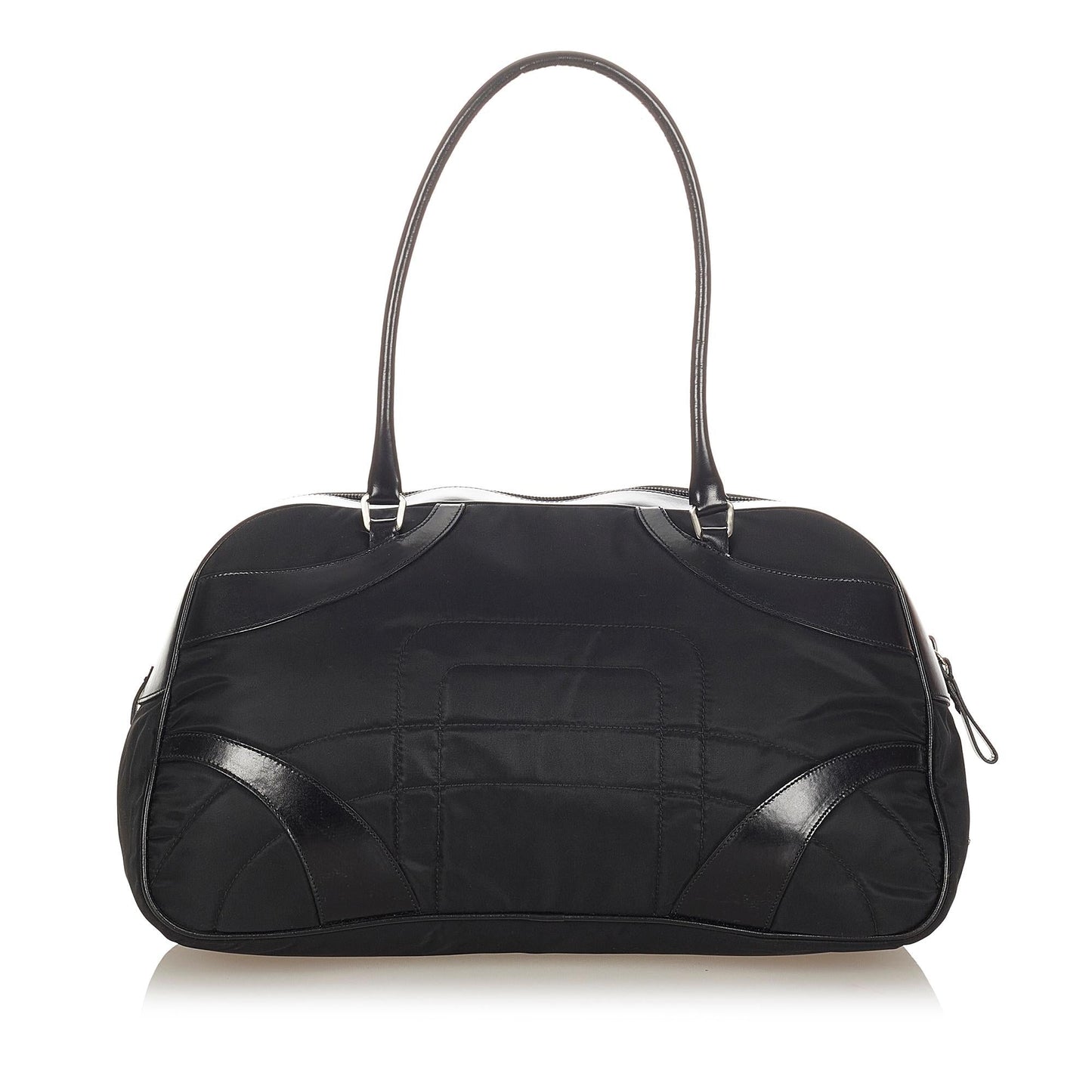 Prada Vitello Drive Nylon Bowler Bag 31551