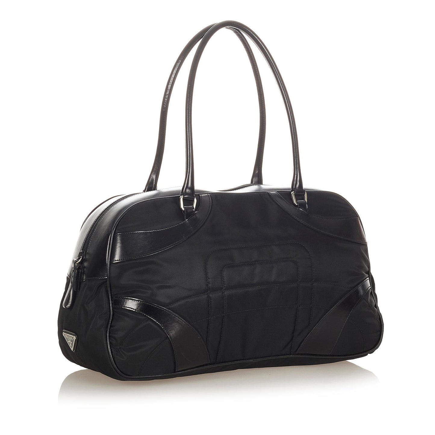 Prada Vitello Drive Nylon Bowler Bag 31757