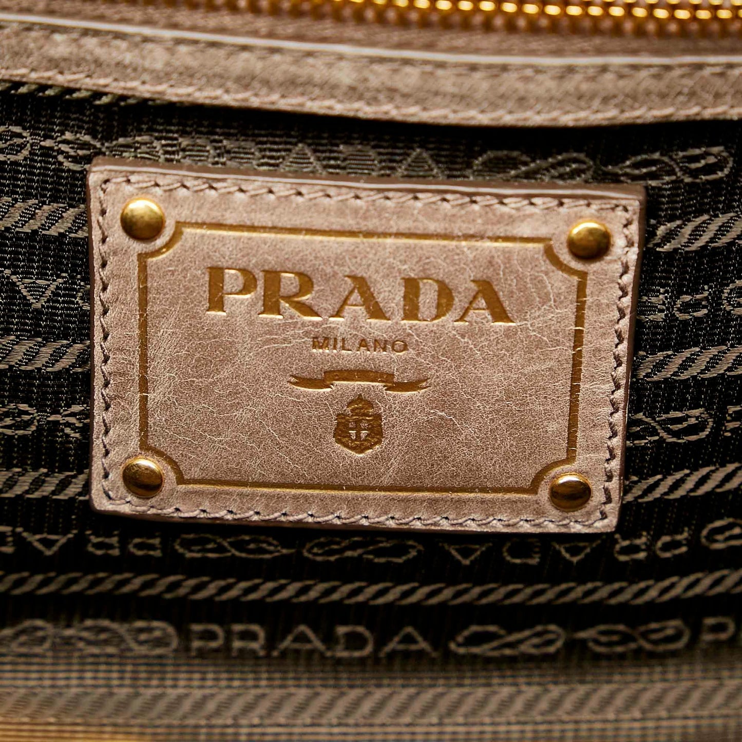 Prada Vitello Shine Bauletto Satchel 22185