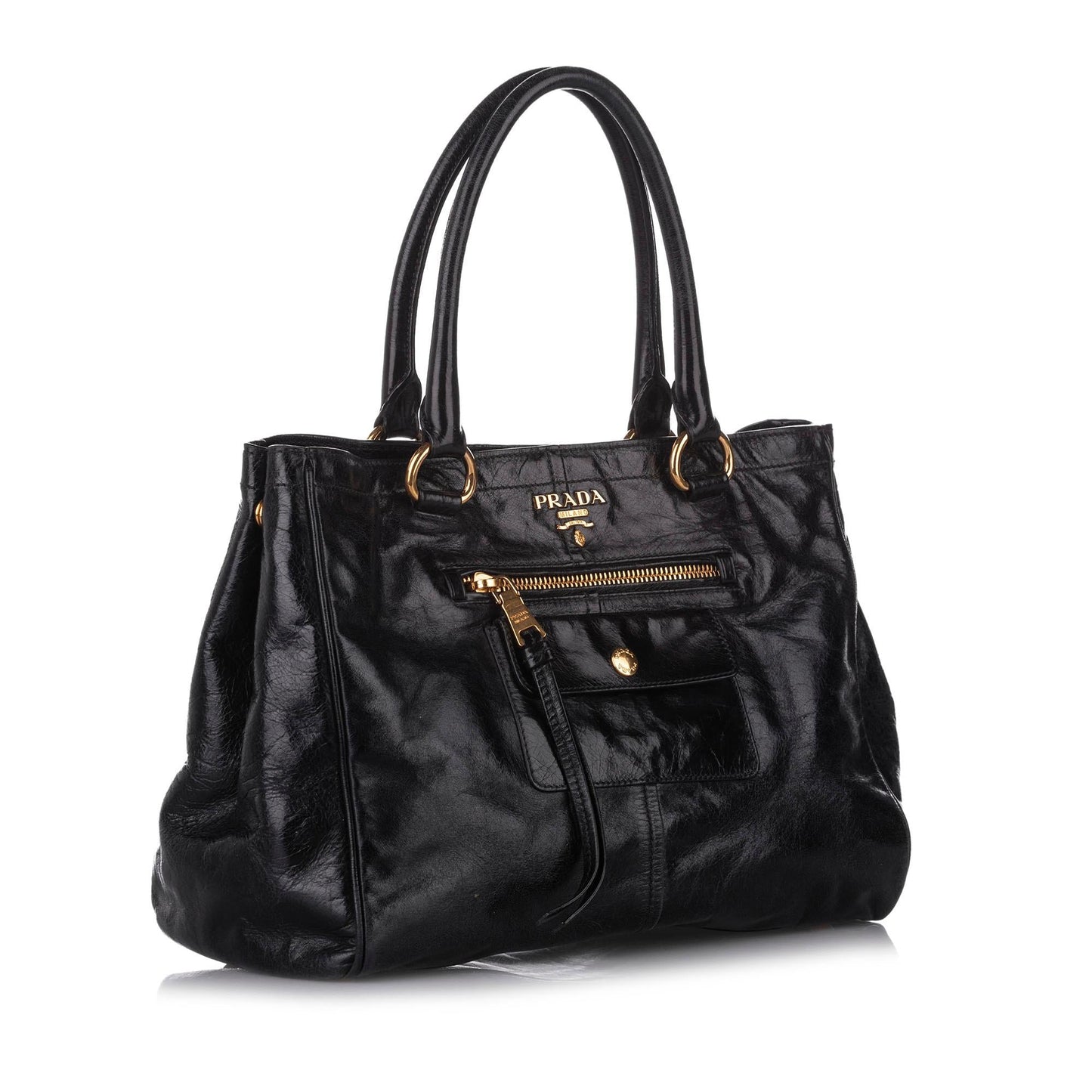 Prada Vitello Shine Satchel 18698