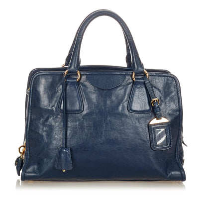 Prada Vitello Shine Satchel 23789