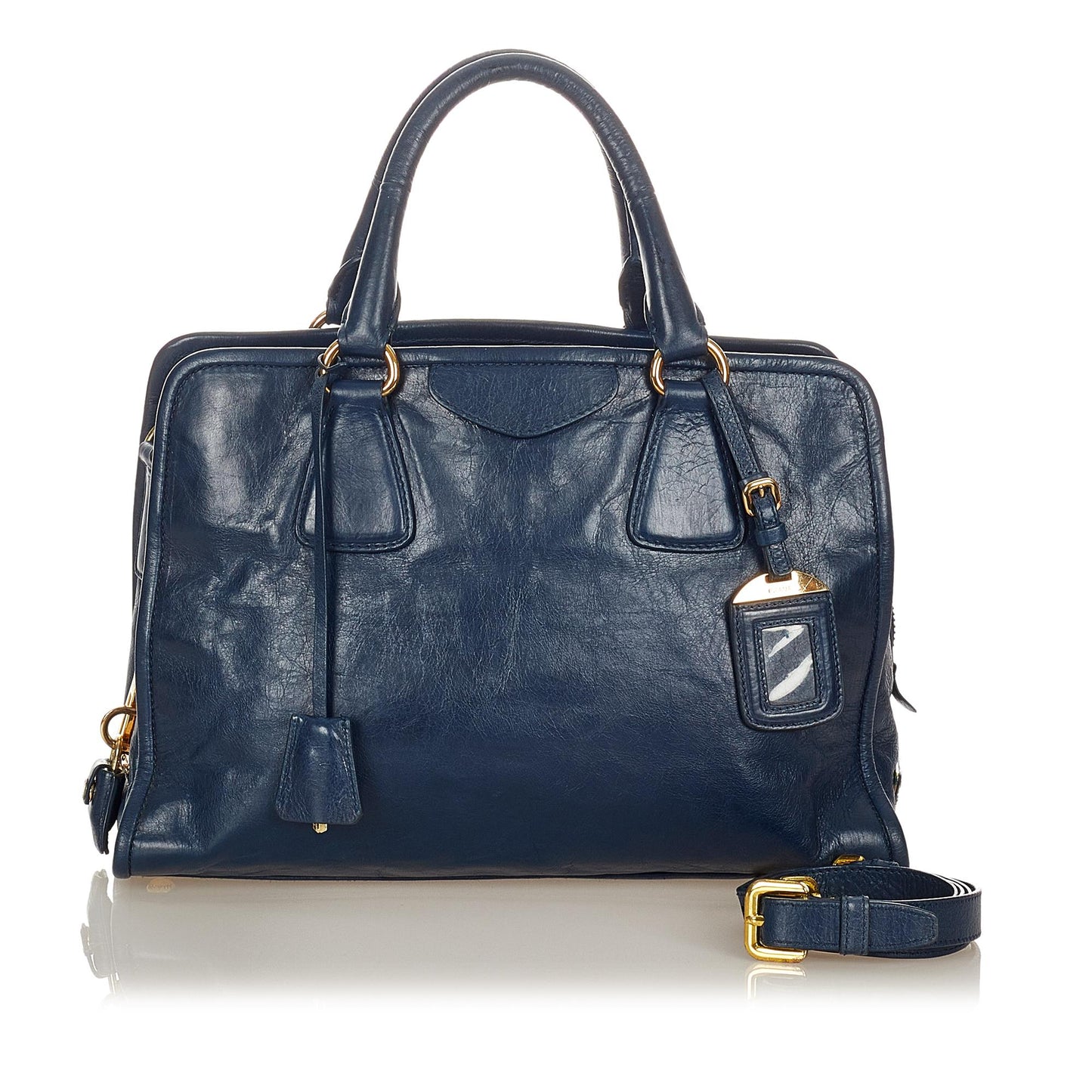 Prada Vitello Shine Satchel 23789