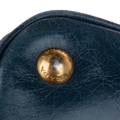 Prada Vitello Shine Satchel 27604