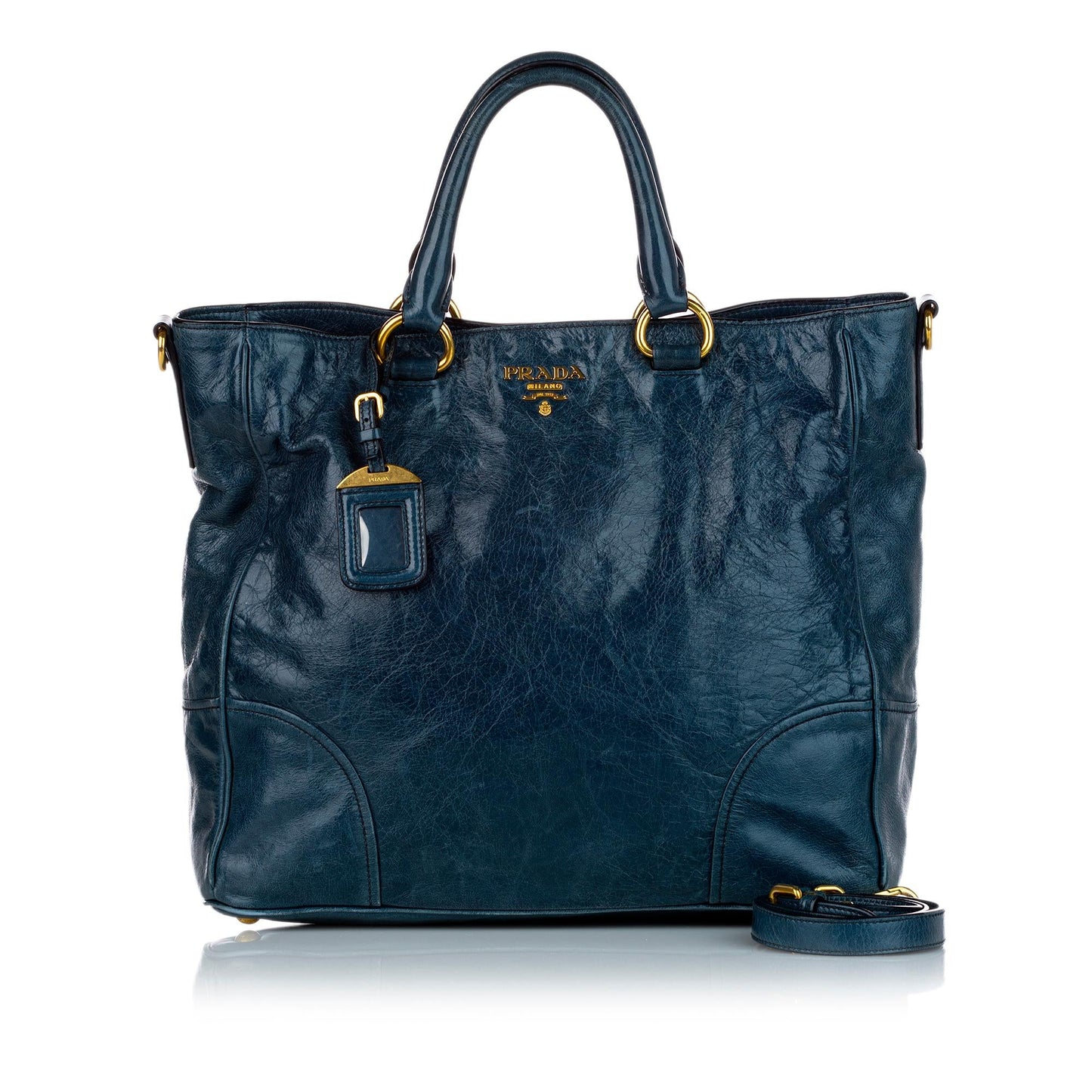 Prada Vitello Shine Satchel 27604