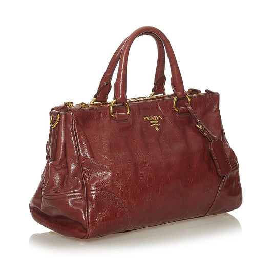 Prada Vitello Shine Satchel 27630