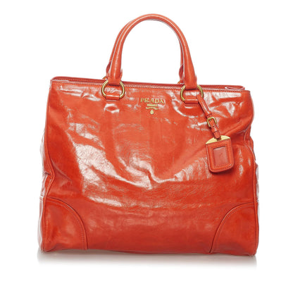 Prada Vitello Shine Satchel 30223