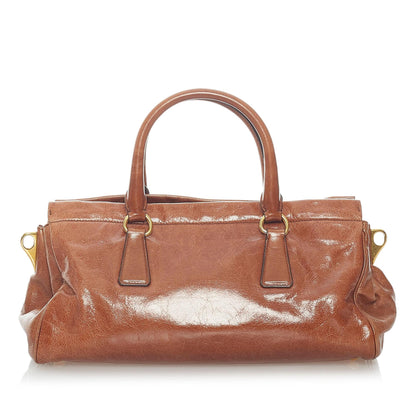 Prada Vitello Shine Satchel 32637