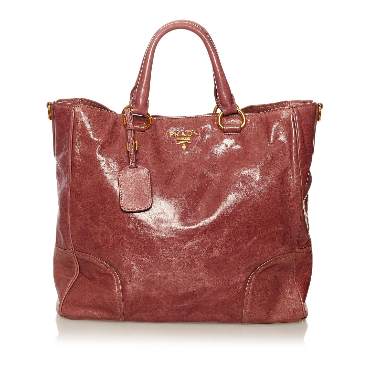 Prada Vitello Shine Satchel 33141