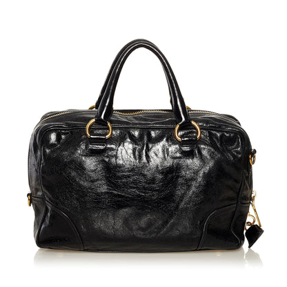 Prada Vitello Shine Satchel 35110