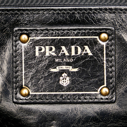 Prada Vitello Shine Satchel 35110