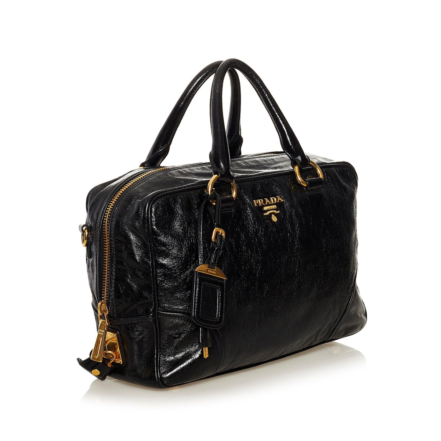 Prada Vitello Shine Satchel 35110