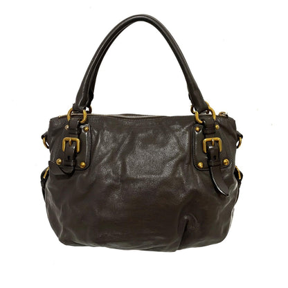 Prada Vitello Shine Satchel 35815