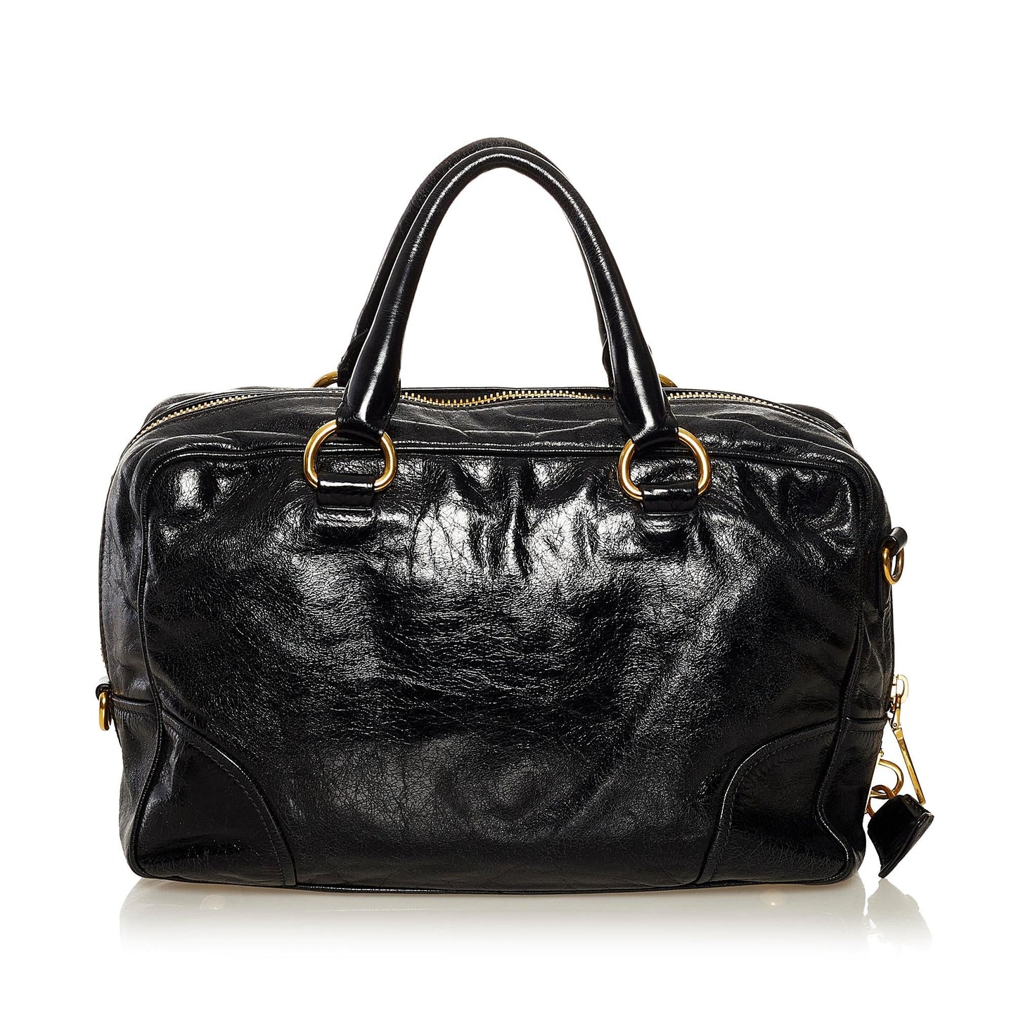 Prada Vitello Shine Satchel 37205