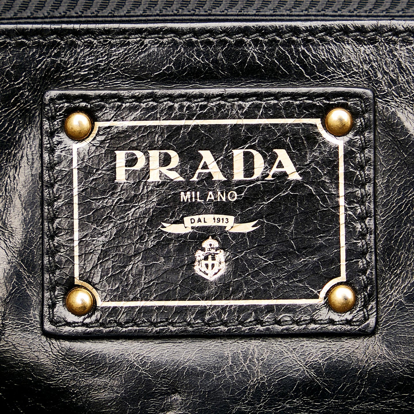 Prada Vitello Shine Satchel 37205