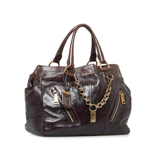 Prada Vitello Shine Zippy Tote Bag ks2Rg4