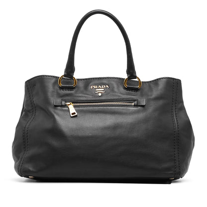 Prada Vitello Soft Calf Front Pocket Tote HbJD4k