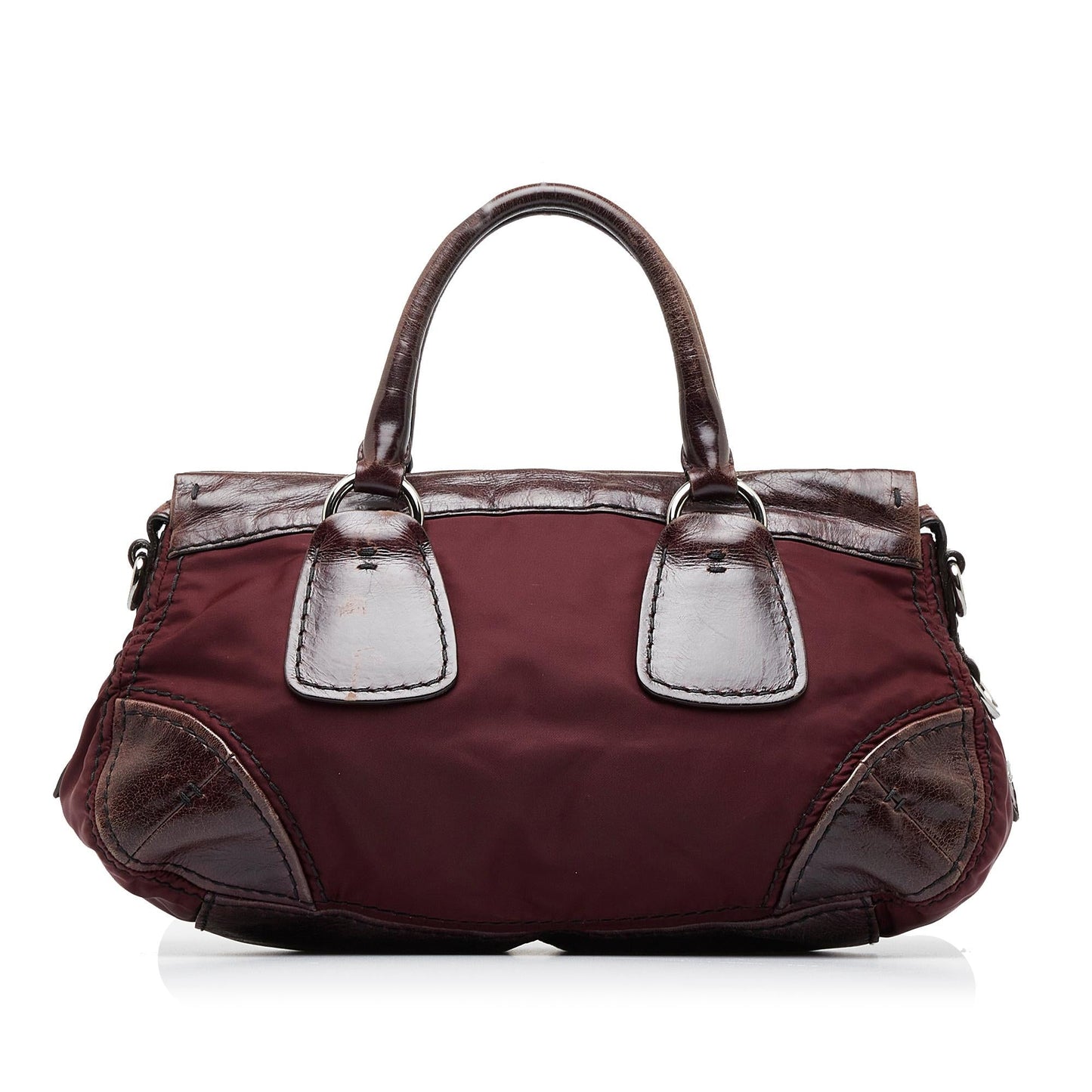 Prada Vitello Trimmed Tessuto Satchel ZljEJ6