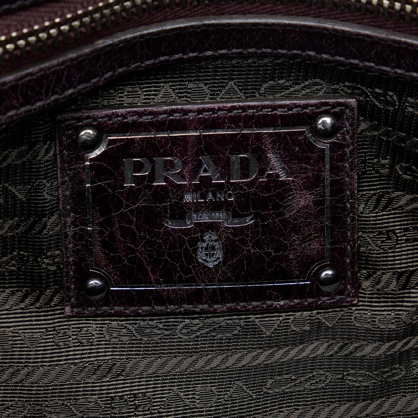 Prada Vitello Trimmed Tessuto Satchel ZljEJ6