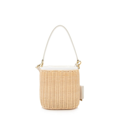 Prada Wicker Canapa Bucket Bag 22390