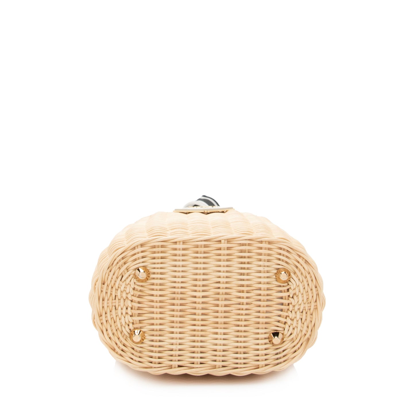 Prada Wicker Canapa Bucket Bag 22390