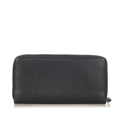 Prada Zip Around Leather Long Wallet 23521