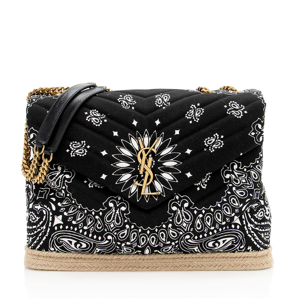 Saint Laurent Bandana Print LouLou Medium Shoulder Bag 14678